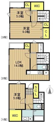 ルフージュの間取り画像