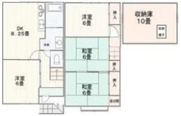 大津市富士見台戸建の間取り画像
