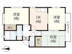 セジュール大町 Aの間取り画像