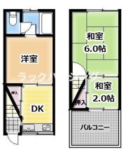 江瀬美町連棟の間取り画像