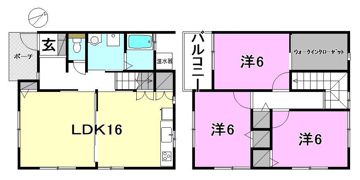 マグノリア福音寺の間取り画像