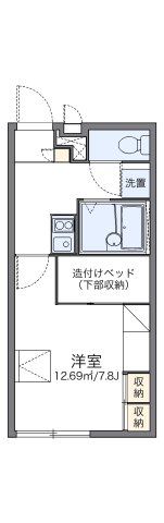 レオパレスビララッフィナートMの間取り画像