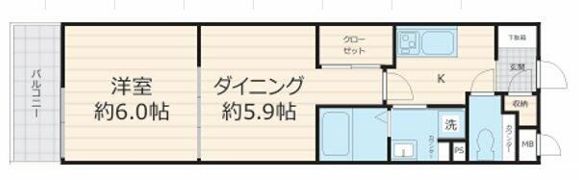 フォセット幡ヶ谷の間取り画像