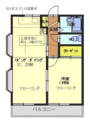 第5GMコーポの間取り画像