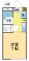 ソレイユ国立の間取り画像