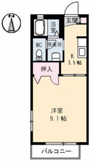 メゾン レッドツリーB棟の間取り画像