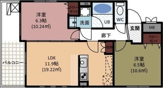 プレミアコート星ヶ丘の間取り画像