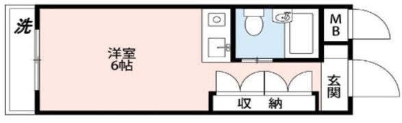ハートハウス原木中山の間取り画像