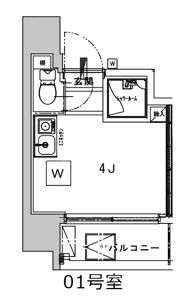 デコズキャッスル赤坂の間取り画像
