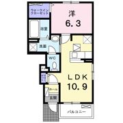 リュミエール ドゥース Ⅰの間取り画像