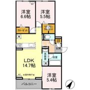 D crest西千代田の間取り画像