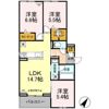 D crest西千代田の間取り画像