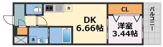 クローバー・グランデ今里の間取り画像