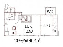 リノリノアパートメント広島エキキタの間取り画像