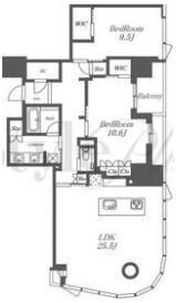 パークコート覚王山山門町の間取り画像