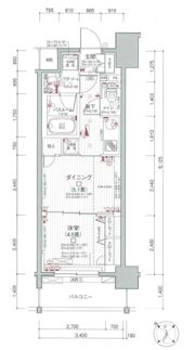日神デュオステージ関内の間取り画像