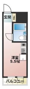 プラーズ南幸町Ⅰの間取り画像
