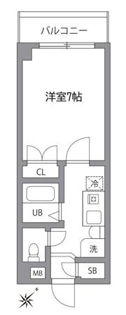 ハニーコートの間取り画像