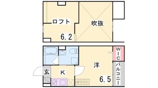 Yutopia 新長田の間取り画像