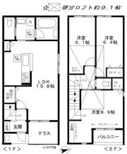メゾネット モアの間取り画像
