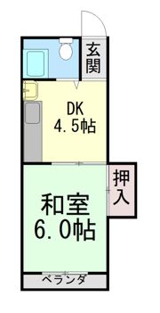 宝ビルの間取り画像