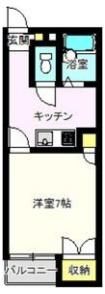 シティーパレス上中居第二の間取り画像