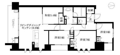 ウェリス南持田緑彩苑の間取り画像