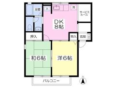 グランドール上並榎Bの間取り画像