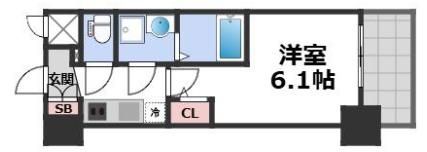エスリード難波AGREAの間取り画像
