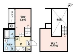 フォンターナ島崎の間取り画像