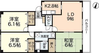 パークファイブA棟の間取り画像