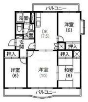 クレールいわたの間取り画像