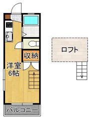 カーサマローンの間取り画像