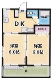 コーポむさしのの間取り画像