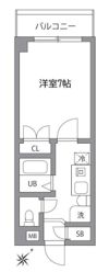 ハニーコートの間取り画像