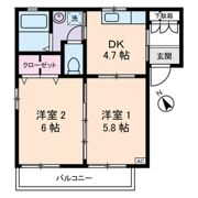 フジパレスA棟の間取り画像