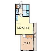 グリーンプラザ岸町の間取り画像
