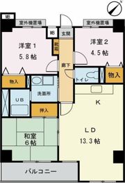 フェリスクォーレの間取り画像