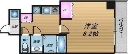 シャトー西天満の間取り画像