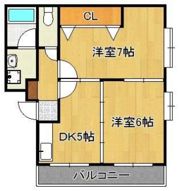 メゾン内田の間取り画像