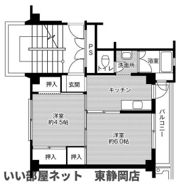 ビレッジハウス小島4号棟の間取り画像