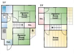 大穴北8丁目貸家の間取り画像