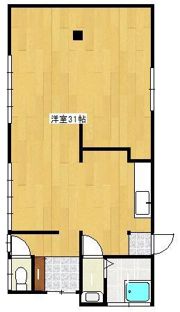 帆柱4丁目河野貸家の間取り画像