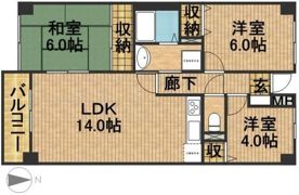 パークビュー四ツ池の間取り画像