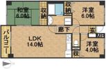 パークビュー四ツ池の間取り画像