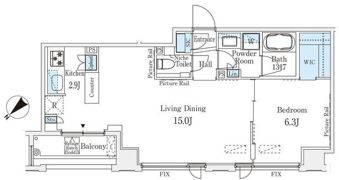 IS銀座レジデンスの間取り画像