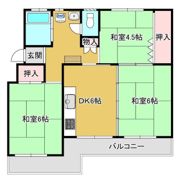 三枝木台団地の間取り画像