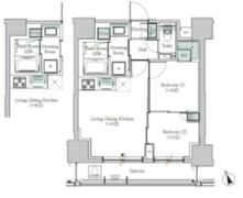 ONE ROOF RESIDENCE ASAKUSABASHIの間取り画像