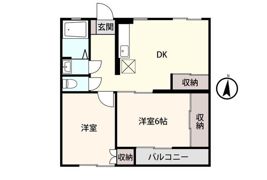 アントワーヌ富山Ⅱの間取り画像