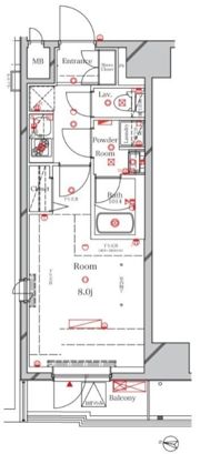 アルテカーサプレスト北千住の間取り画像